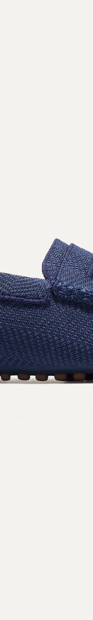 The Driving Loafer - Navy Herringbone