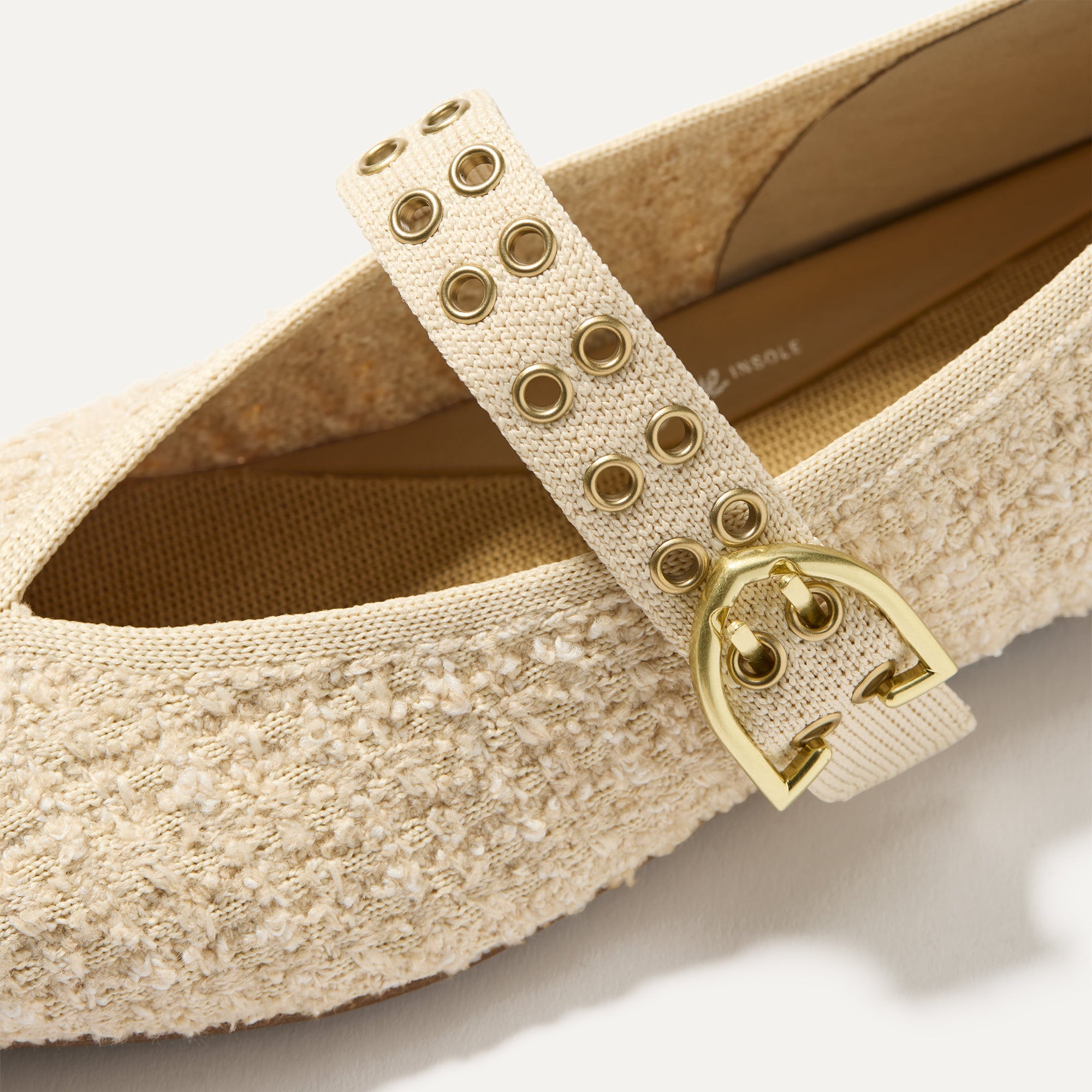 The Max Buckle Mary Jane - Pearl Bouclé - Image 2